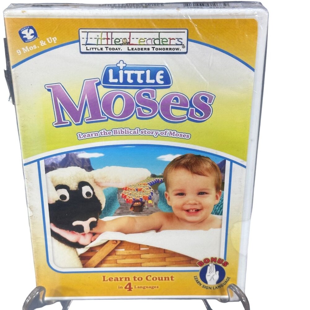 Little Leaders "Little Moses" DVD Learn Biblical Story & Counting Skills New